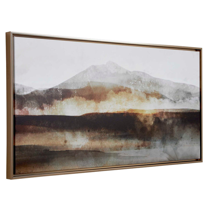 American Home Furniture Uttermost Splash Of Land Framed Canvas