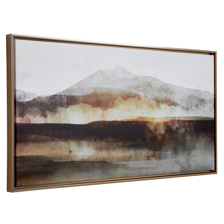 American Home Furniture | Uttermost - Splash Of Land Framed Canvas