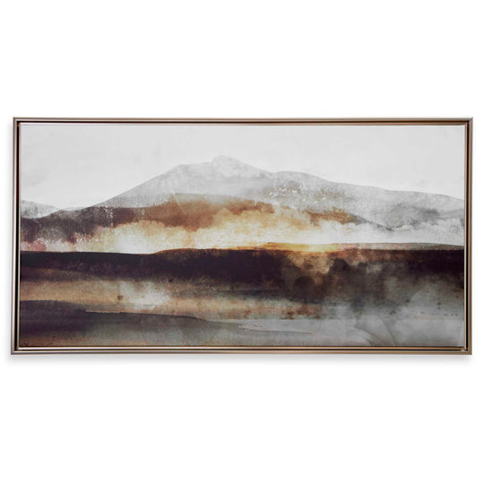 American Home Furniture Uttermost Splash Of Land Framed Canvas