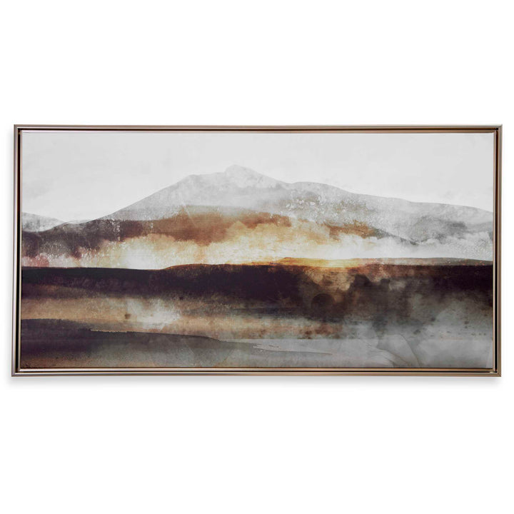 American Home Furniture Uttermost Splash Of Land Framed Canvas