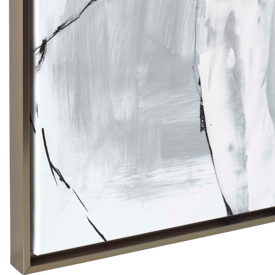 American Home Furniture Uttermost Looping Eternity Framed Abstract Art