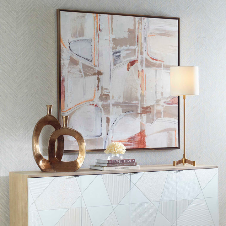 American Home Furniture Uttermost Neutral Nirvana Abstract Canvas Art