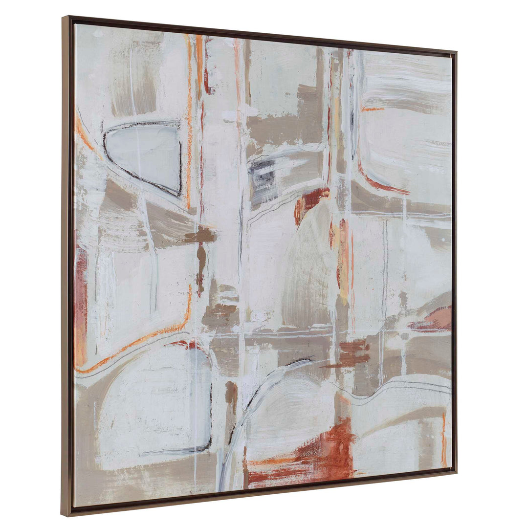 American Home Furniture Uttermost Neutral Nirvana Abstract Canvas Art