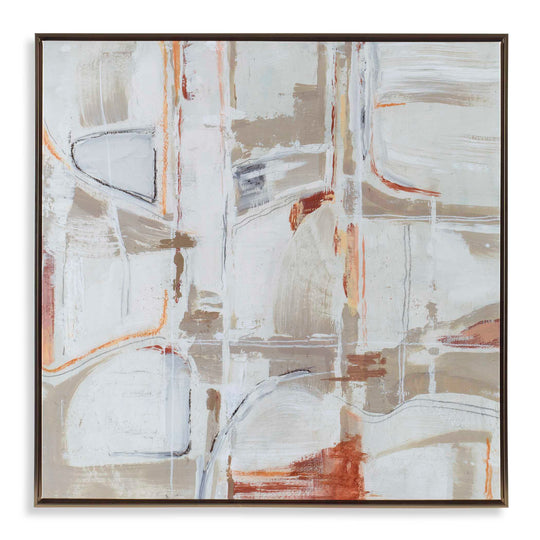American Home Furniture Uttermost Neutral Nirvana Abstract Canvas Art