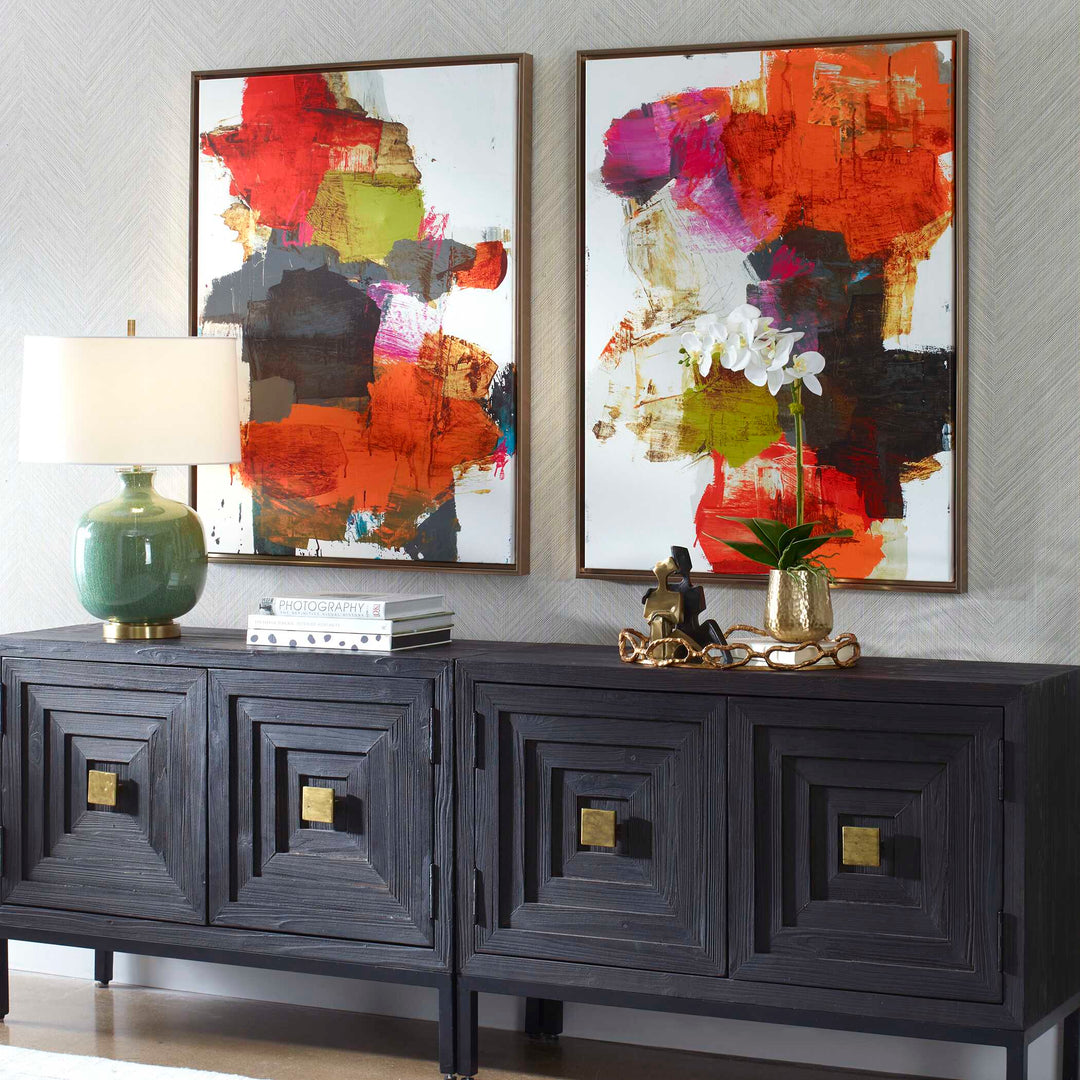 American Home Furniture Uttermost Tried And True Framed Abstract Art, S/2