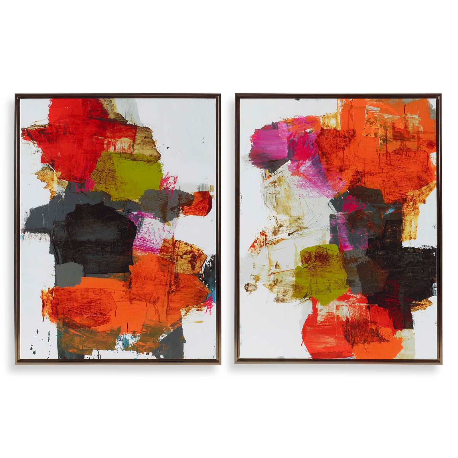 American Home Furniture Uttermost Tried And True Framed Abstract Art, S/2