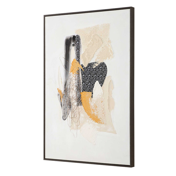 American Home Furniture Uttermost Scatter Abstract Hand Painted Canvas Art