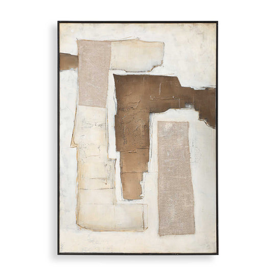 American Home Furniture Uttermost Interference Hand Painted Canvas