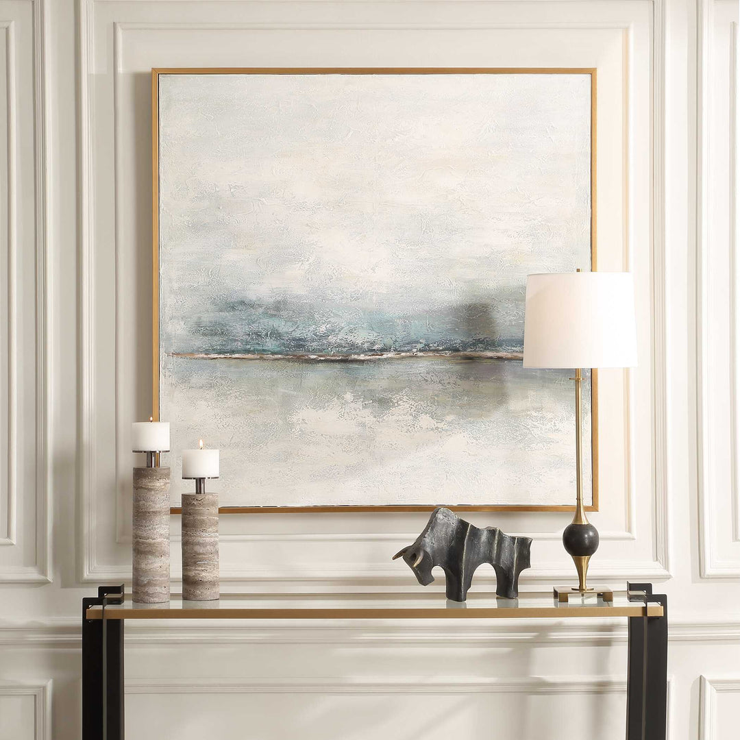 American Home Furniture Uttermost Foggy Morning Abstract Art