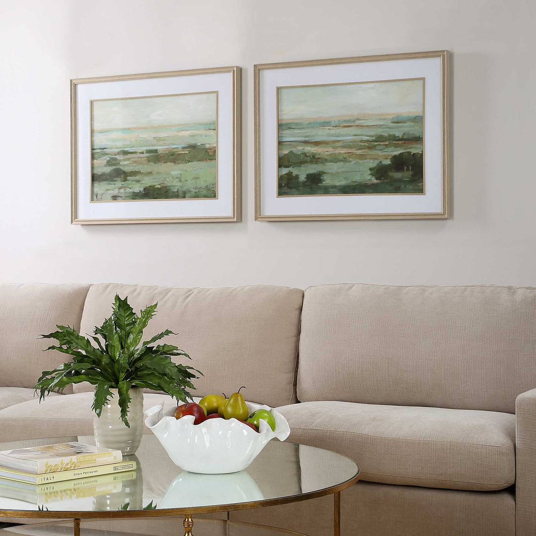 American Home Furniture Uttermost Warm Valley Framed Prints Set of 2