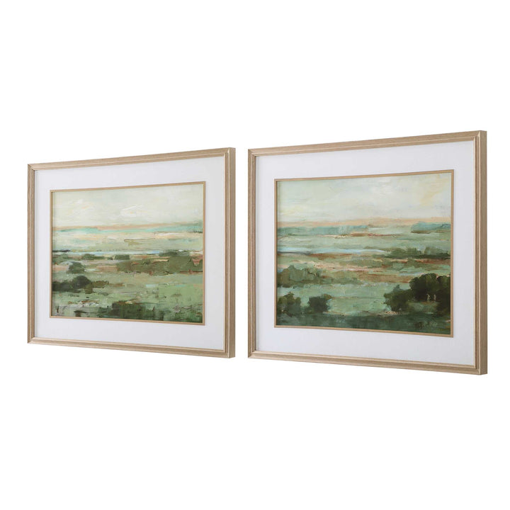 American Home Furniture Uttermost Warm Valley Framed Prints Set of 2