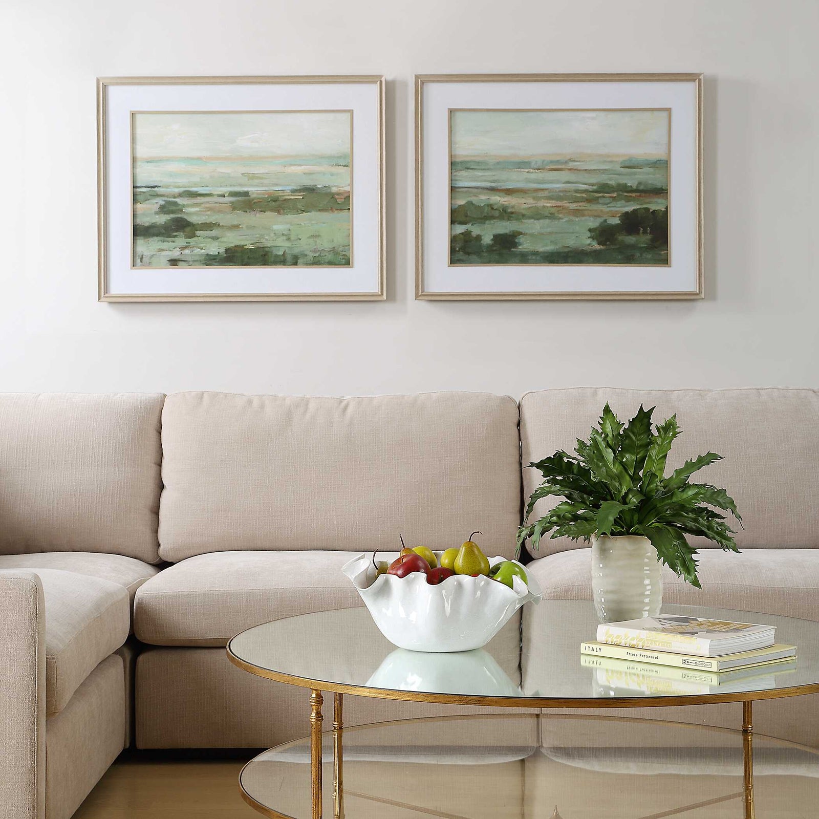 American Home Furniture Uttermost Warm Valley Framed Prints Set of 2
