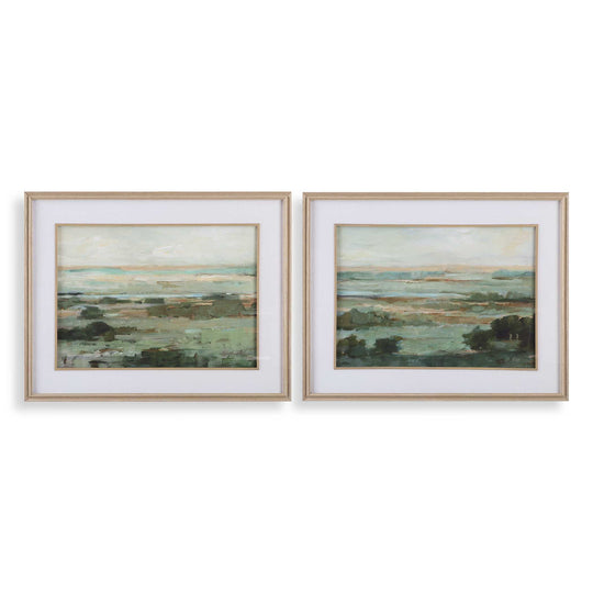 American Home Furniture Uttermost Warm Valley Framed Prints Set of 2