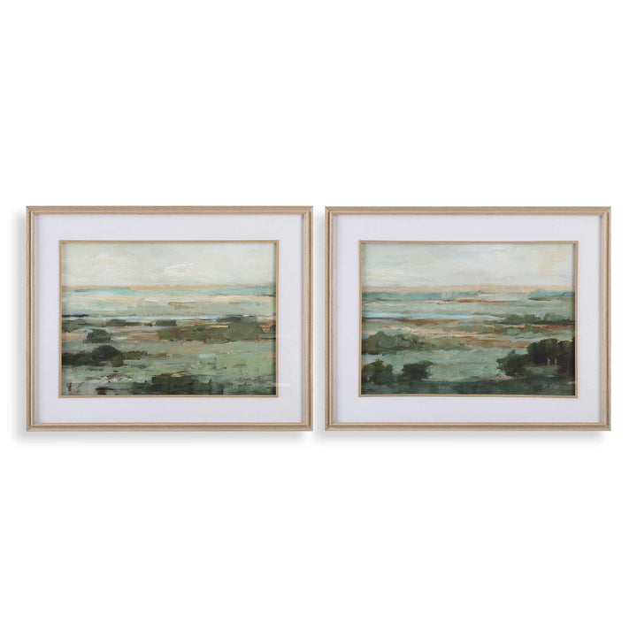 American Home Furniture Uttermost Warm Valley Framed Prints Set of 2