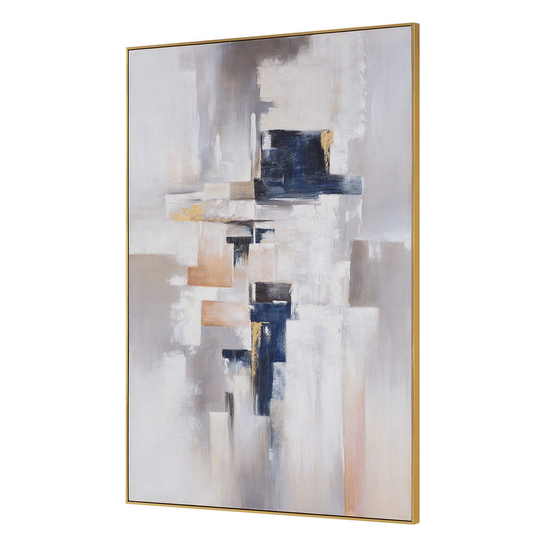 American Home Furniture Uttermost Waterfront Geometric Abstract Art