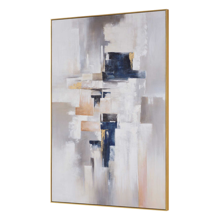 American Home Furniture Uttermost Waterfront Geometric Abstract Art