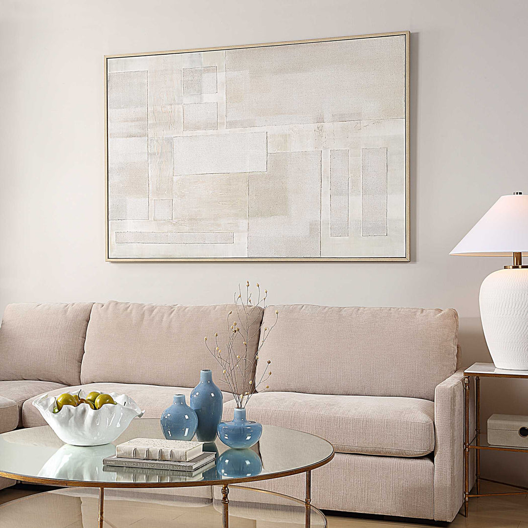 American Home Furniture Uttermost Erase Canvas Abstract Art