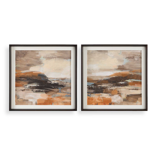 American Home Furniture Uttermost Cinnamon Shore Framed Prints Set of 2