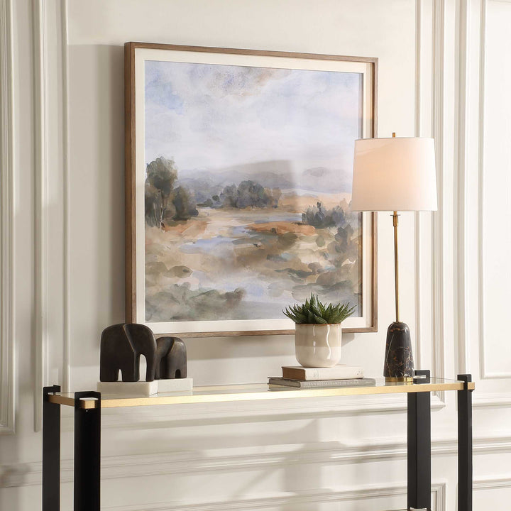 American Home Furniture Uttermost River Afternoon Landscape Print