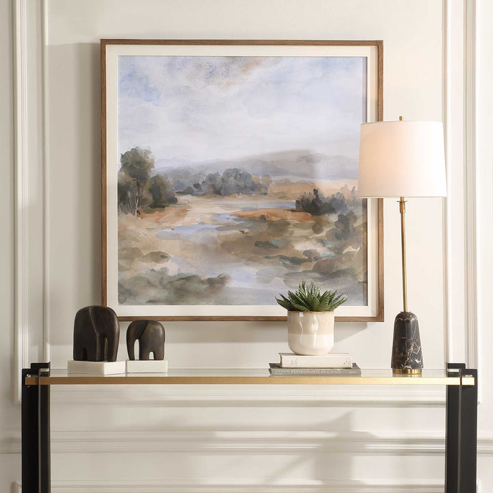 American Home Furniture Uttermost River Afternoon Landscape Print