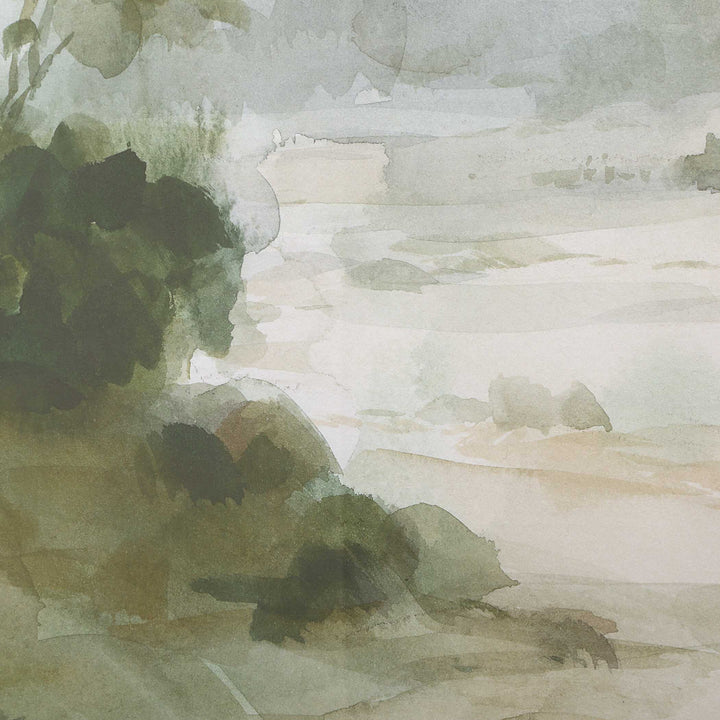 American Home Furniture Uttermost Verdant Watercolor Landscape Print