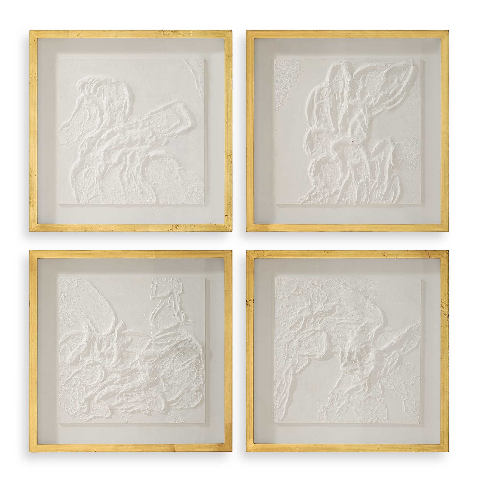 American Home Furniture Uttermost Fourfold Framed Prints Set of 4