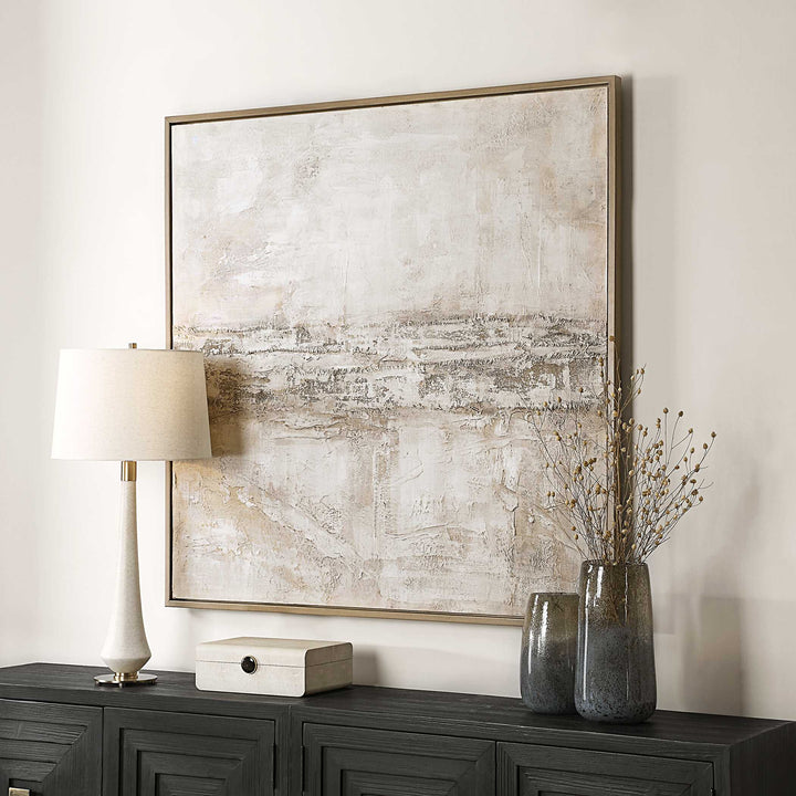 American Home Furniture Uttermost Desert Oasis Abstract Canvas Art
