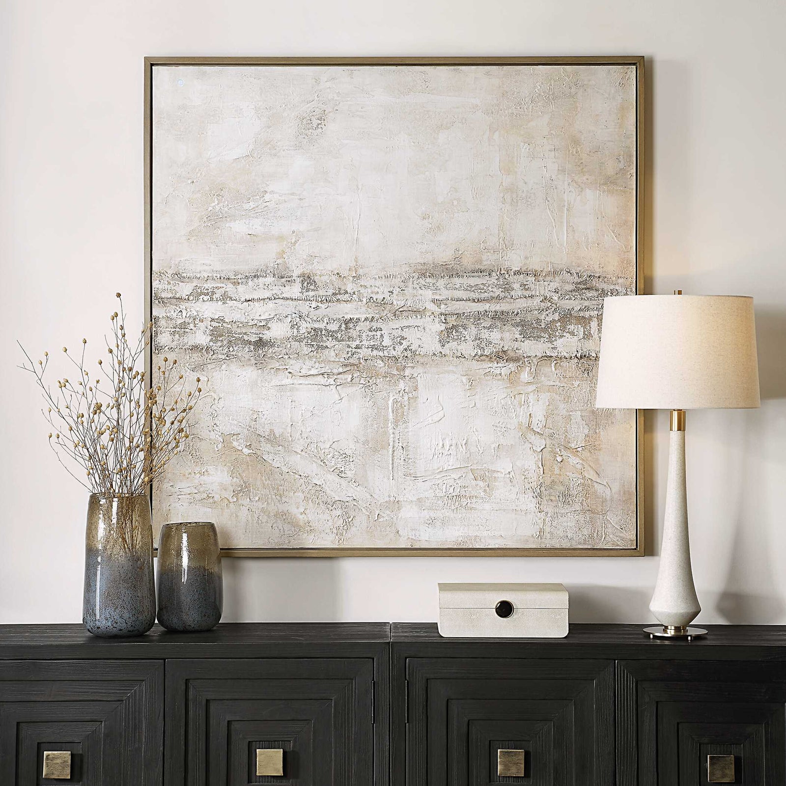 American Home Furniture Uttermost Desert Oasis Abstract Canvas Art