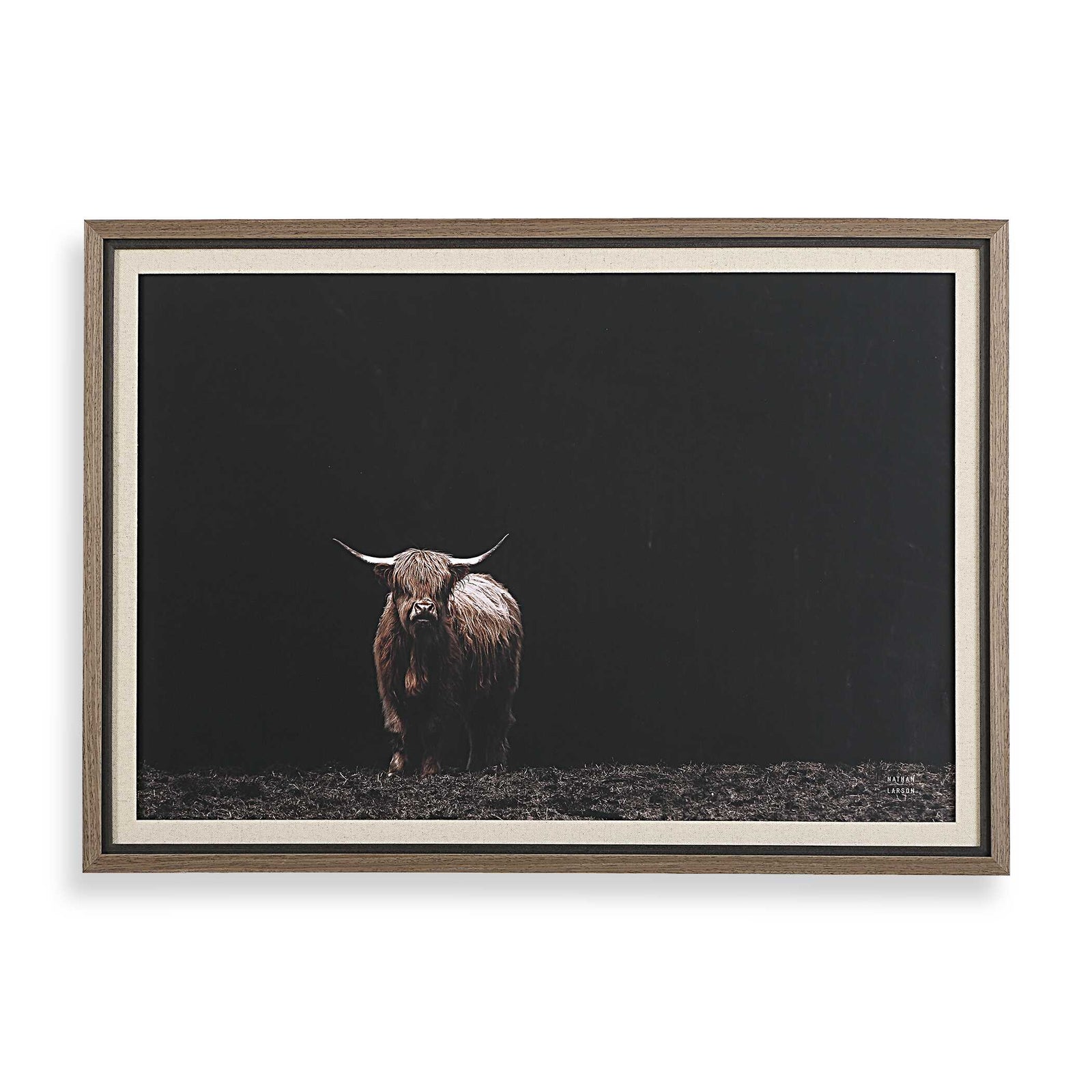 American Home Furniture Uttermost King Of The Hill Framed Bovine Print