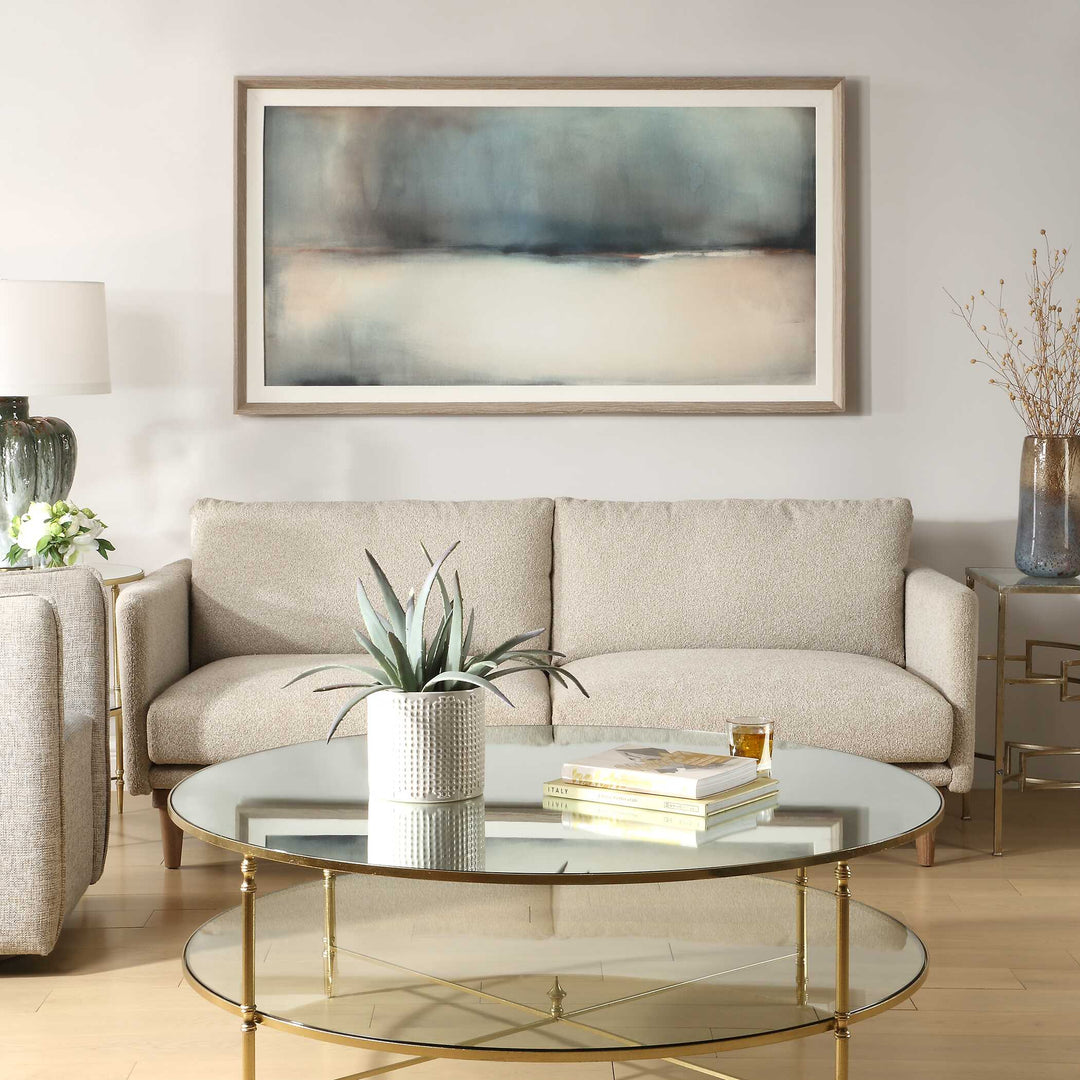 American Home Furniture Uttermost Deep Rains Framed Abstract Print