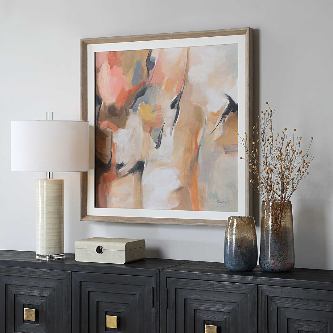 American Home Furniture Uttermost Uphill Framed Abstract Print