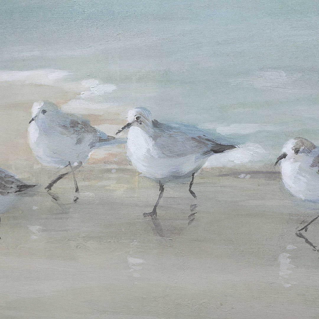 American Home Furniture Uttermost Tranquil Shorebirds On The Sand Framed Print