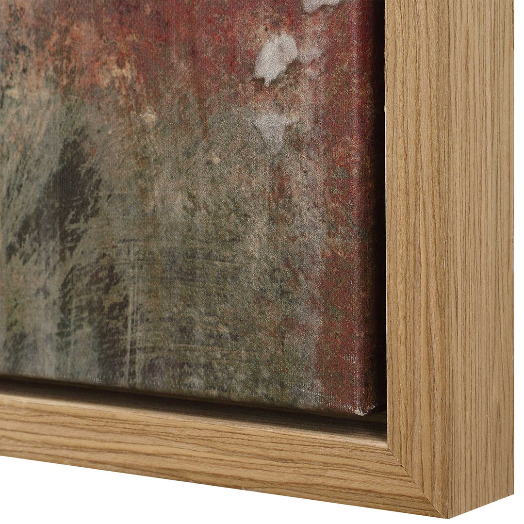 American Home Furniture Uttermost Molten Patina Framed Canvases Set of 2