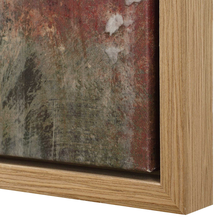 American Home Furniture Uttermost Molten Patina Framed Canvases Set of 2