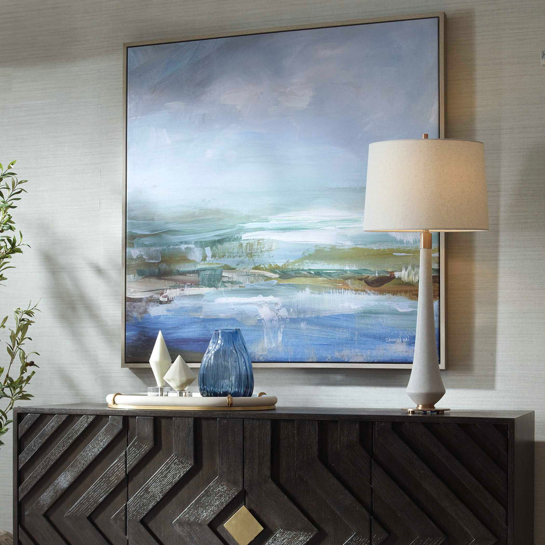 American Home Furniture Uttermost Lush Valley Framed Canvas