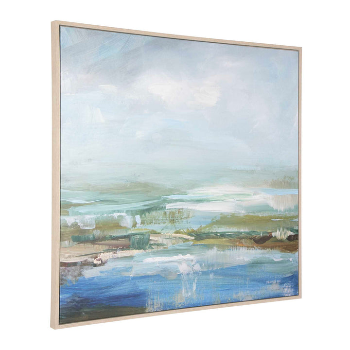 American Home Furniture Uttermost Lush Valley Framed Canvas