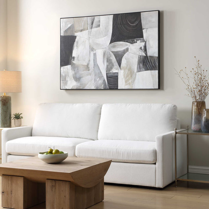 American Home Furniture Uttermost Folding Time Framed Abstract Art