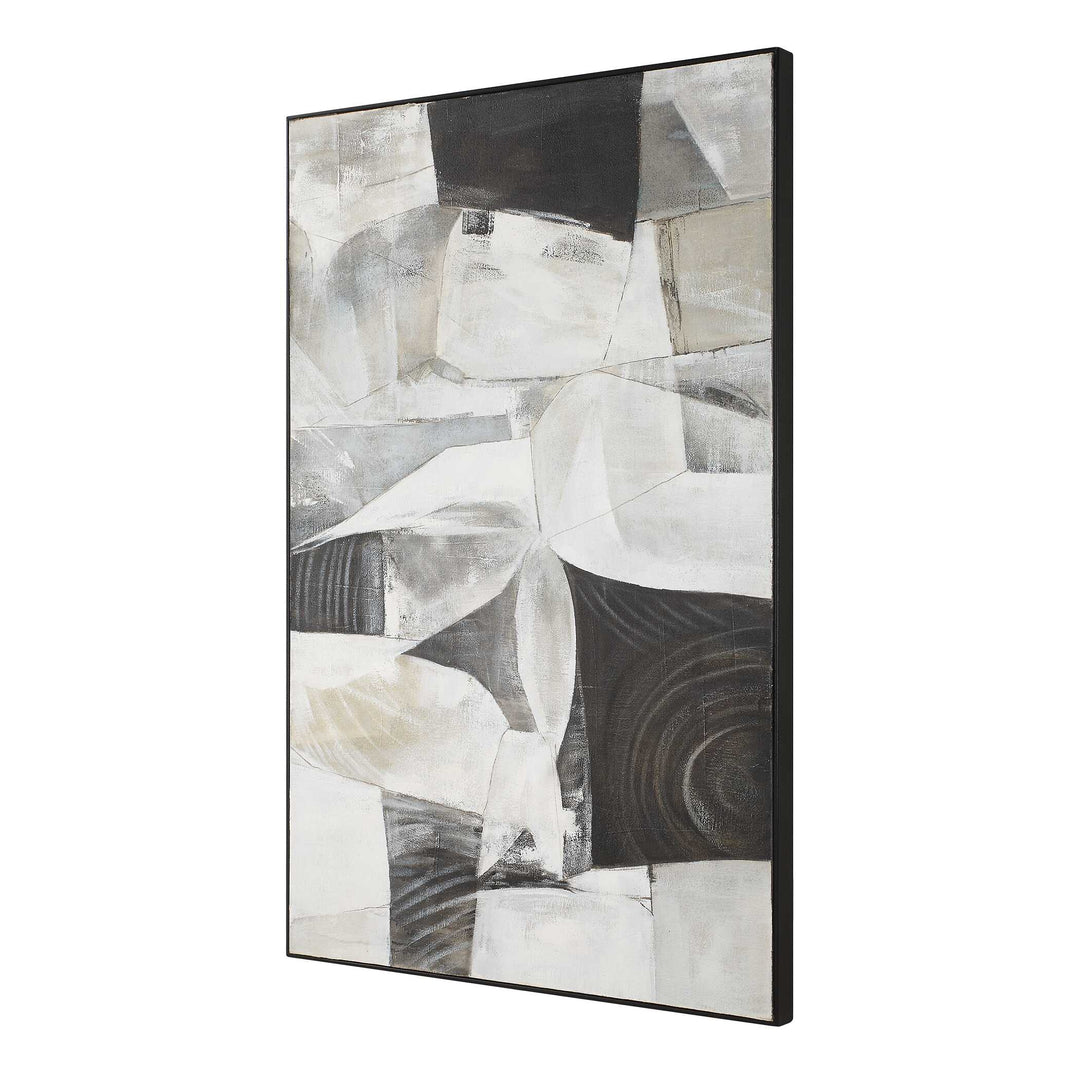 American Home Furniture Uttermost Folding Time Framed Abstract Art