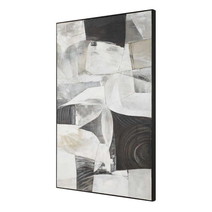 American Home Furniture Uttermost Folding Time Framed Abstract Art