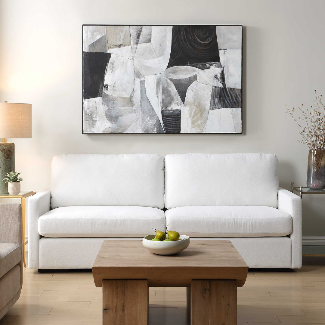 American Home Furniture Uttermost Folding Time Framed Abstract Art
