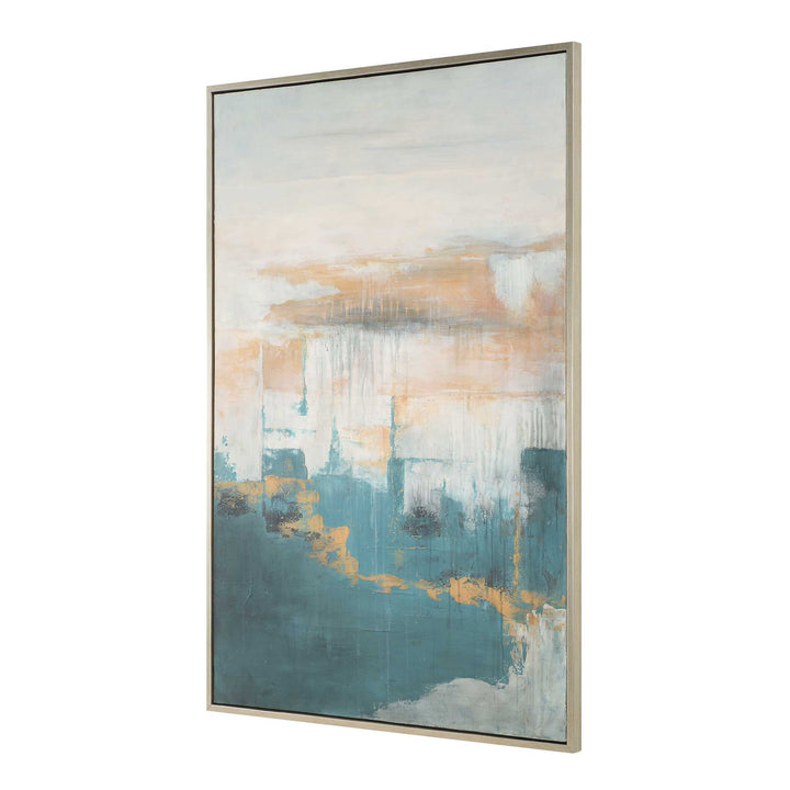 American Home Furniture Uttermost Eastside Abstract Coastal Art
