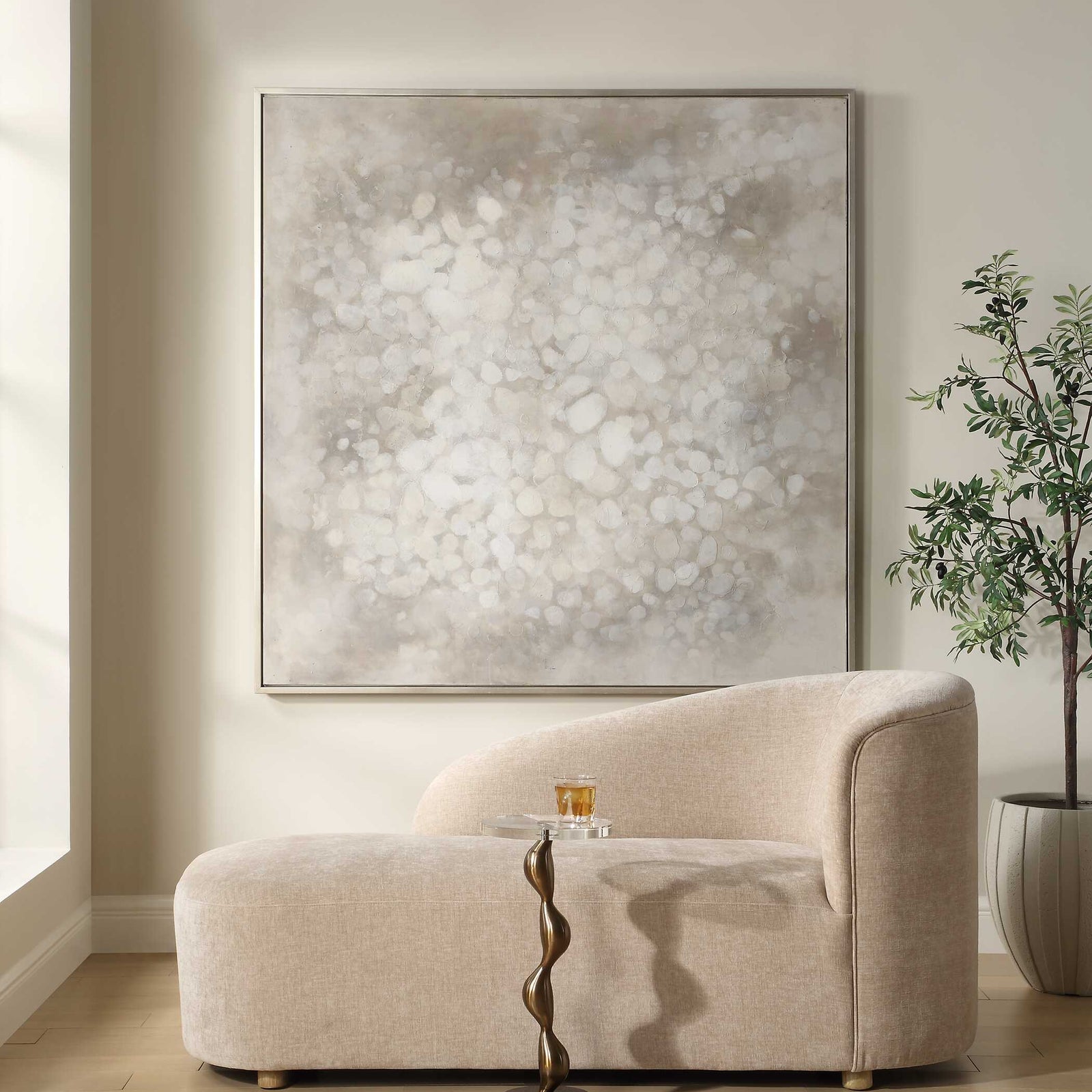 American Home Furniture Uttermost Out Of Focus Framed Abstract Art