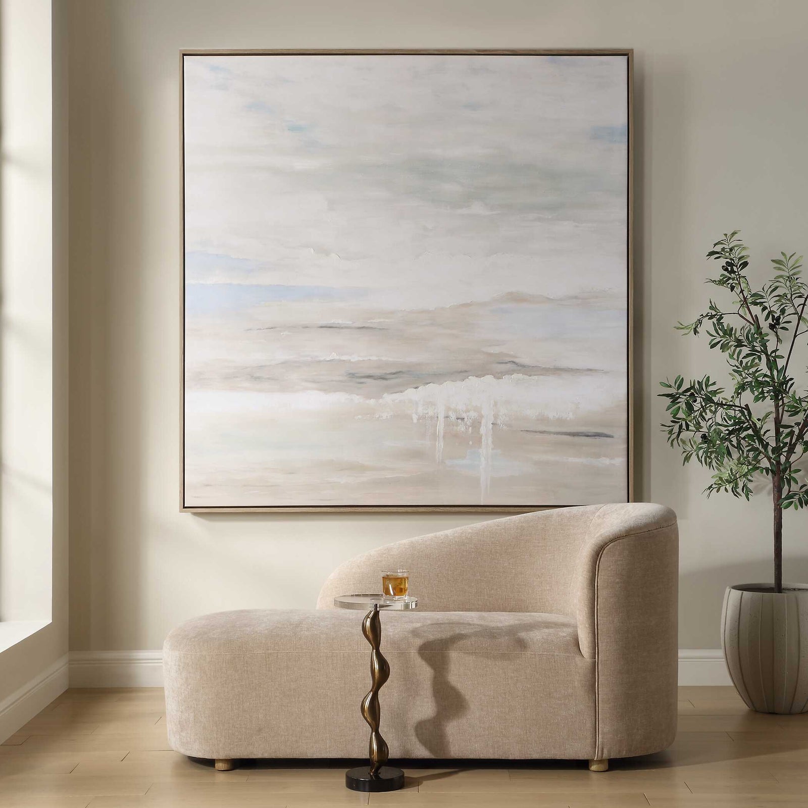 American Home Furniture Uttermost Gravity Abstract Landscape Art