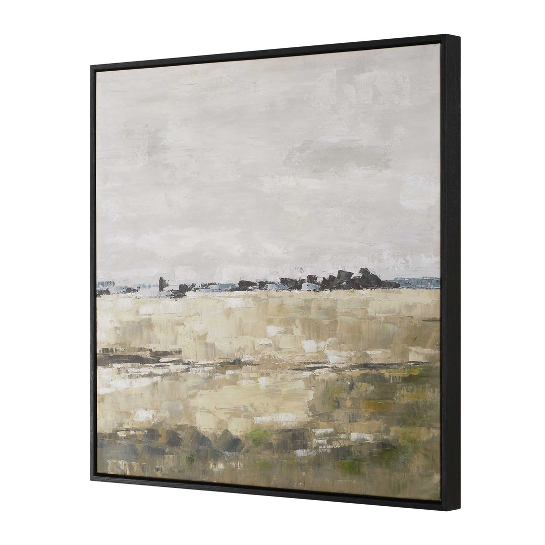 American Home Furniture Uttermost Fragment Hand Painted Landscape Art