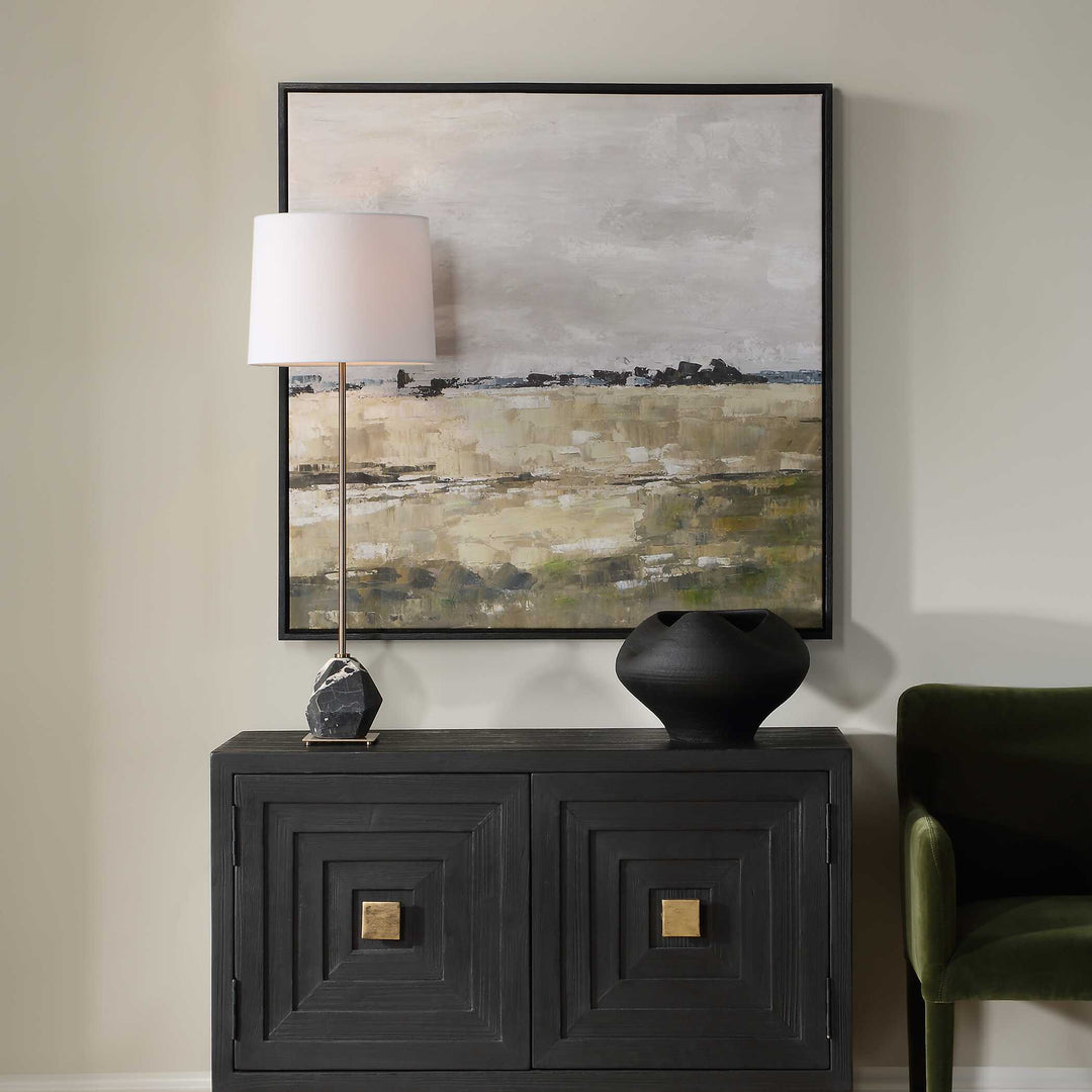 American Home Furniture Uttermost Fragment Hand Painted Landscape Art