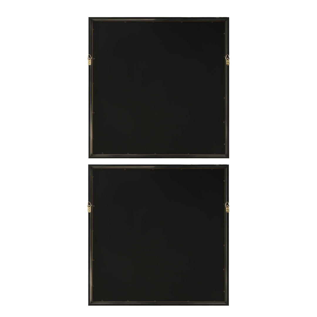 So Golden Abstract Landscape Prints Set of 2