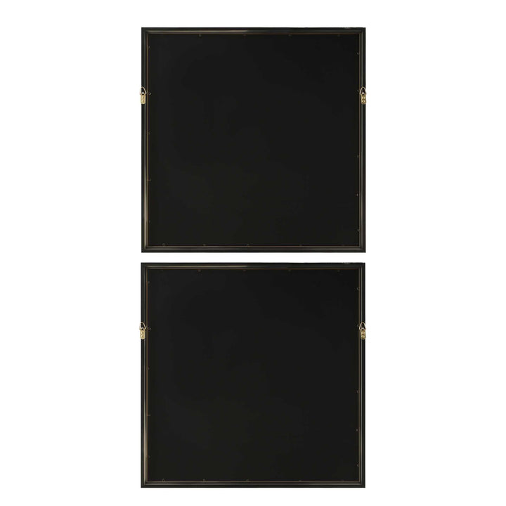 So Golden Abstract Landscape Prints Set of 2