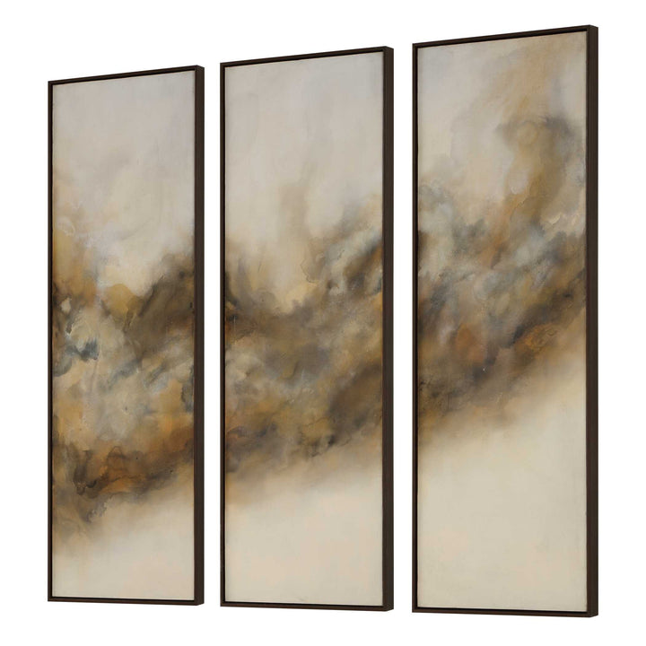Smoke Break Hand Painted Modern Art Set of 3