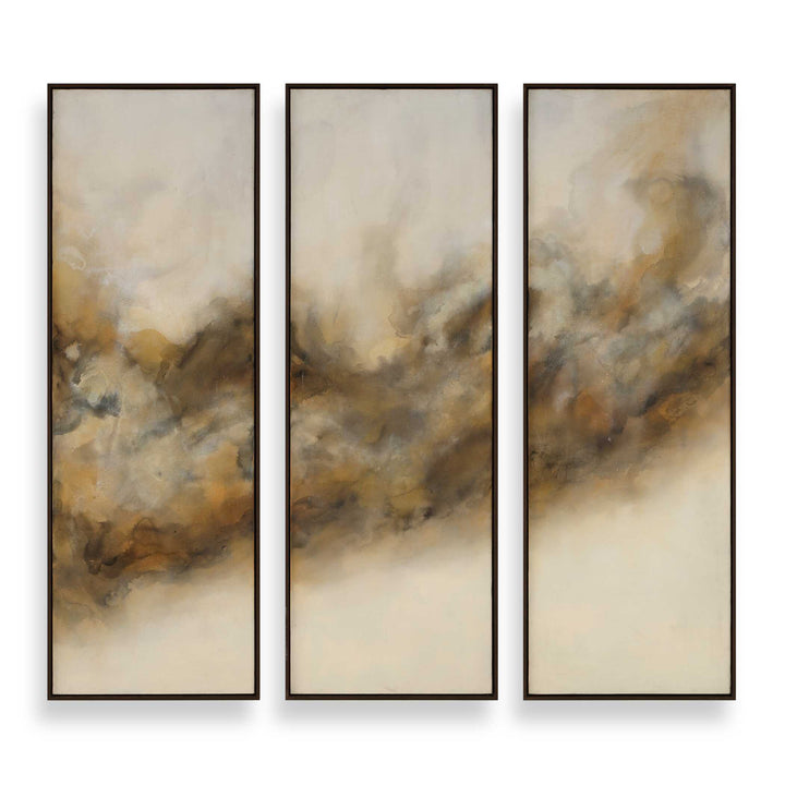 Smoke Break Hand Painted Modern Art Set of 3