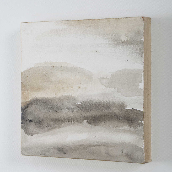 Studying Sepia Hand Painted Canvases Set of 4
